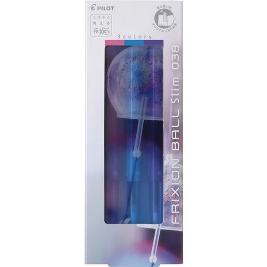 [Limited] Frixion Ball Slim 0.38mm Erasable Ballpoint Pen Summer 3 Color Set - Wind Chime / Pilot