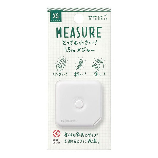XS Measuring Tape 1.5m / Midori