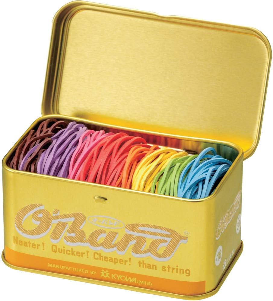 Rubber Band Gold Can 8 Color Mix Rainbow / OBand
